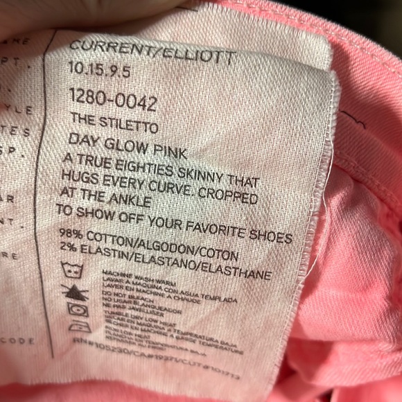Day Glow Pink jeans “the stiletto” size 27 - Picture 5 of 12